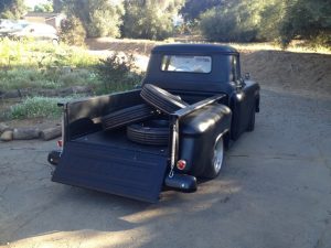 1959 Apache loaded with tires for the '56 Farm Truck