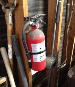 Fire extinguisher should be a fixture in every shop