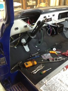 wiring the dashboard on our old Chevy truck